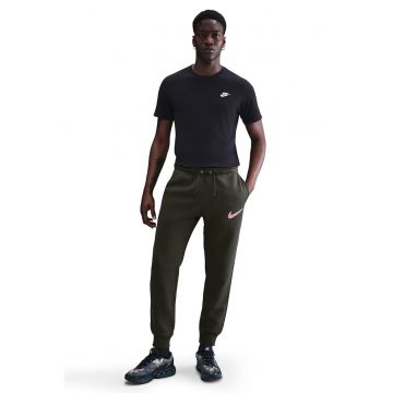 Pantaloni de trening conici si snur - Kaki inchis