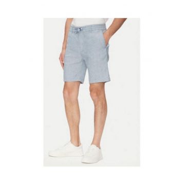 Pantaloni scurti pentru barbati -  in/poliester - albastru -