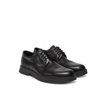 Pantofi barbati -  piele naturala - negru - Negru