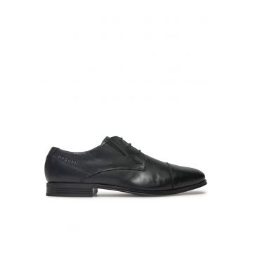 Pantofi barbati -  piele naturala - negru -