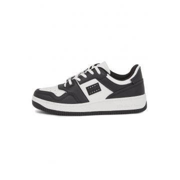 Pantofi sport barbati  TJM BASKET WL - Piele naturala - Negru - Negru