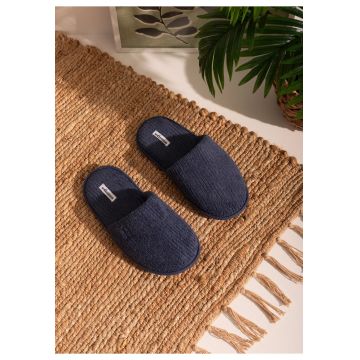 Papuci Barbati Casa/Baie Bumbac ZENTO - Bleumarin