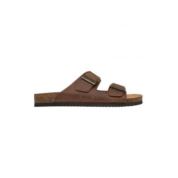 Papuci din piele Aidan Westmont - Maro