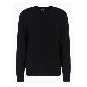 Pulover barbati  MOUNTAIN M APRES SKI KNITTED CN - Lana - Negru - Negru
