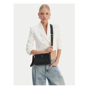 Saszetka barbati -  piele ecologica - negru - One Size INTL