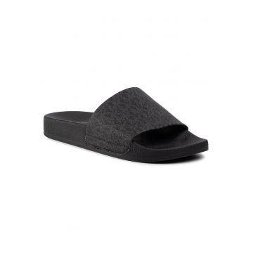 Slapi barbati -  sintetic - negru -