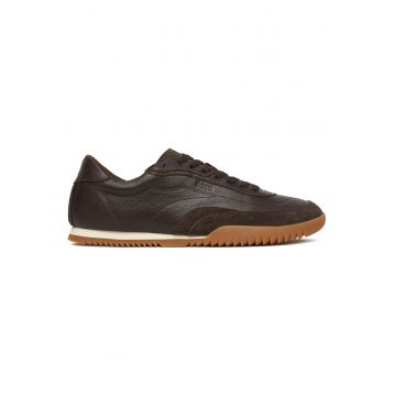 Tenisi  model 202 - piele naturala - maro inchis