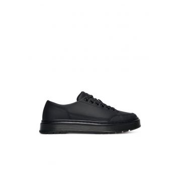Tenisi unisex -  model 001 Brookline - piele naturala - negre - Negru