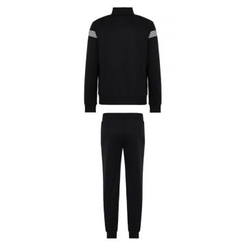 Trening barbati  M T-SUIT T-TOP FZ CH PL - Bumbac - Negru -
