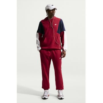 Trening din material fleece cu model colorblock Club - Alb/Rosu inchis/Bleumarin