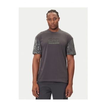Tricou barbat -  gri - bumbac