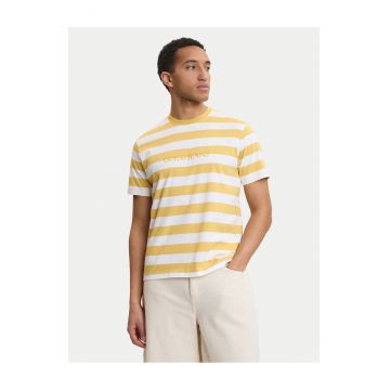 Tricou barbati -  dungi - galben - bumbac