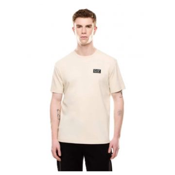 Tricou barbati  M TAPE M TEE SS ZIP - Bumbac - Bej -