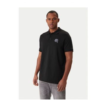 Tricou barbati -  negru - 95% bumbac - 5% elastan -