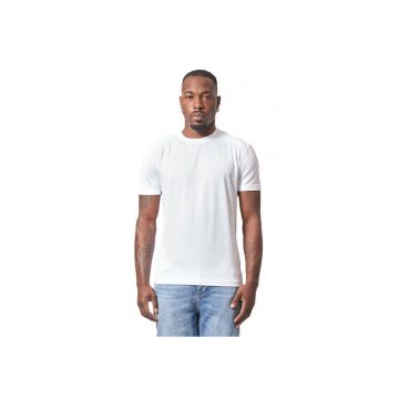 Tricou barbati  T-SHIRT ZLAF - Bumbac - Alb - Alb