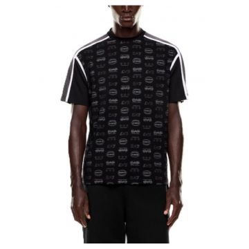 Tricou barbati  TRAIN GRAPHIC SERIES M TEE SS MONOGRAM ALL OVER - Bumbac - Negru - Negru