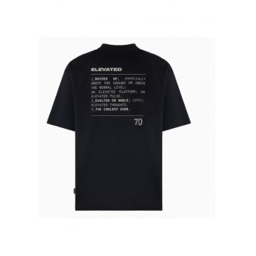 Tricou barbati  U TEE SS CO - Bumbac - Negru - Negru