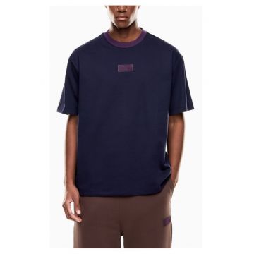 Tricou unisex  TRAIN 7.0 U TEE SS PRINT - Bumbac - Albastru - Albastru
