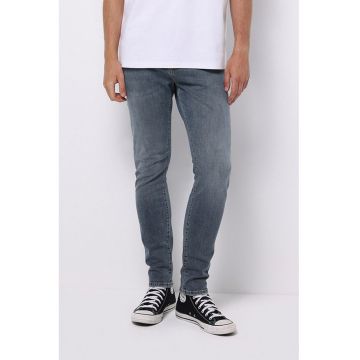 Blugi slim fit cu aspect decolorat Danny - Albastru prafuit