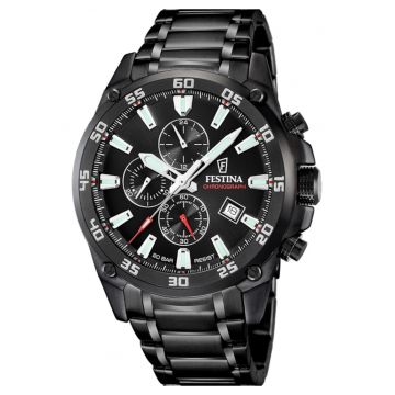 Ceas barbatesc  F20735/3 Quartz Negru