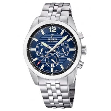 Ceas barbatesc  F20742/4 Quartz Argintiu