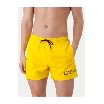 Costum de baie barbati  negru - Galben