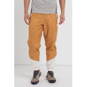 Pantaloni cu slituri cu fermoar la glezna Windrunner - Alb fildes/Maro deschis