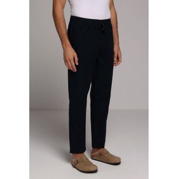 Pantaloni cu snur si buzunare - Albastru ultramarin