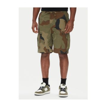 Pantaloni scurti barbati -  bumbac - fermoar - verde -