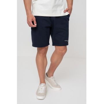 Pantaloni scurti cu logo si buzunare laterale - Albastru ultramarin