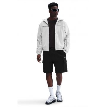 Pantaloni scurti de trening cu buzunare cu clapa - Negru