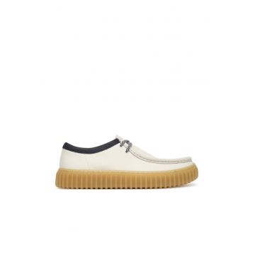 Pantofi barbati -  piele naturala - alb
