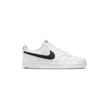 Pantofi sport barbati -  court vision low next nature - Piele ecologica/Cauciuc - Alb - Alb
