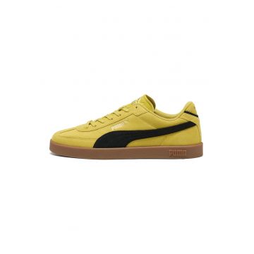 Pantofi sport Club II Era de piele intoarsa cu detaliu contrastant - Negru/Galben miere