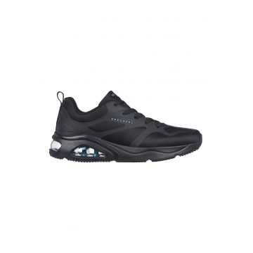 Pantofi sport de plasa de detalii peliculizate - Negru