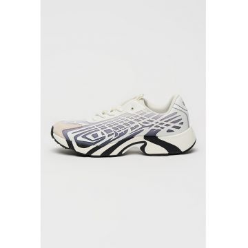 Pantofi sport low-cut Vit's 500 cu talpa demi-wedge - Alb/Gri carbune