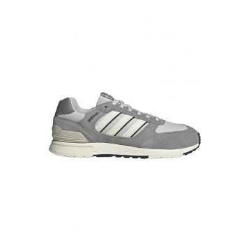 Pantofi sport Run 80s 'cu insertii de piele intoarsa - Gri deschis/Gri cenusiu/Alb murdar