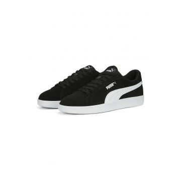 Pantofi sport Smash 3.0 de piele intoarsa cu insertii de piele - Negru/Alb murdar