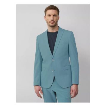 Sacou elegant barbati - croiala Slim fit - Turcoaz -