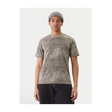 Tricou barbati -  gri - bumbac organic