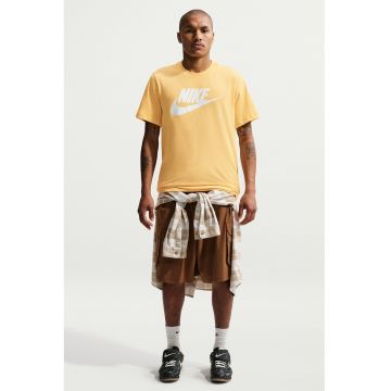 Tricou cu imprimeu logo Icon Futura - Alb/Galben miere