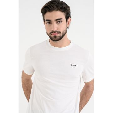 Tricou din bumbac Dero - Alb murdar