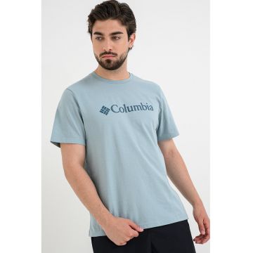 Tricou din bumbac organic CSC Basic Logo™ - Albastru deschis