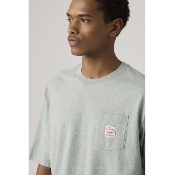 Tricou lejer de bumbac Workwear - Gri deschis melange