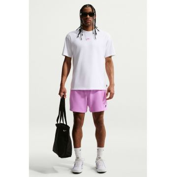 Tricou relaxed fit cu broderie logo Premium Essentials - Alb