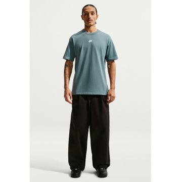 Tricou relaxed fit cu broderie logo Premium Essentials - Gri antichizat