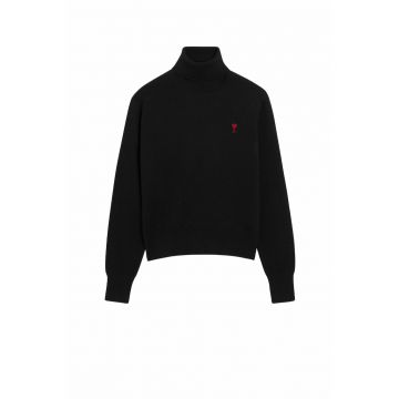 Ami de Coeur turtleneck black sweater - Negru