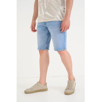 Bermude regular fit din denim - Albastru deschis