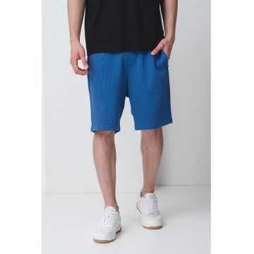 Bermude relaxed fit din bumbac Dayano - Albastru inchis