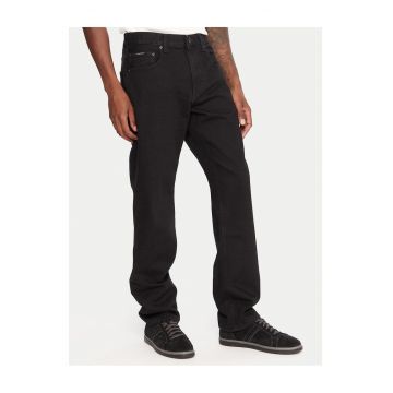 Blugi barbati -  bumbac - negru - fermoar -
